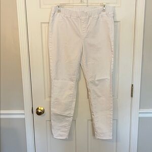 Eileen Fisher White Denim Pull-on, Skinny Jeans